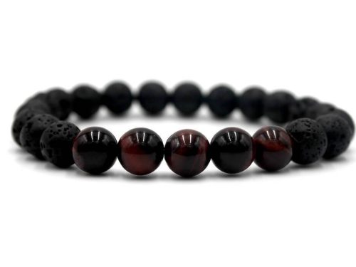 Aromatherapy Bracelet Red Tiger Eye, 5 Stones