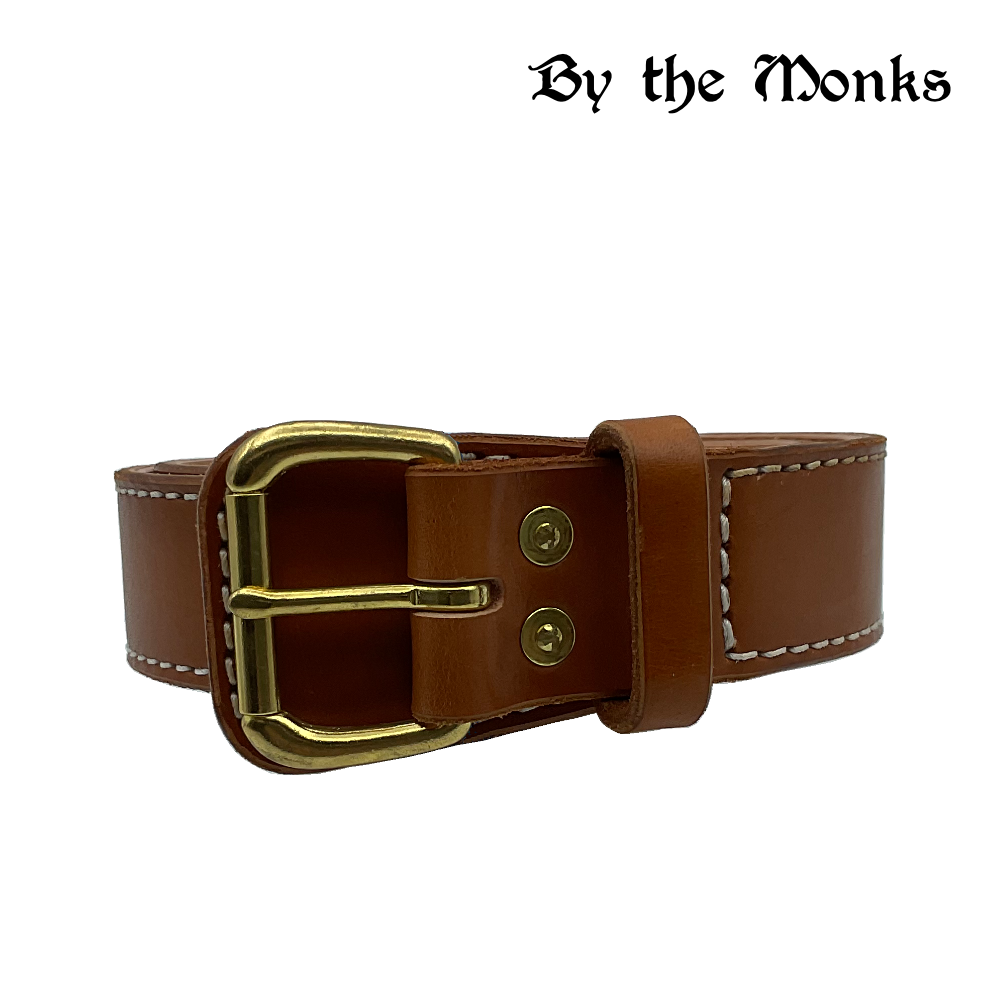 Brown Genuine Leather Belt, Lined