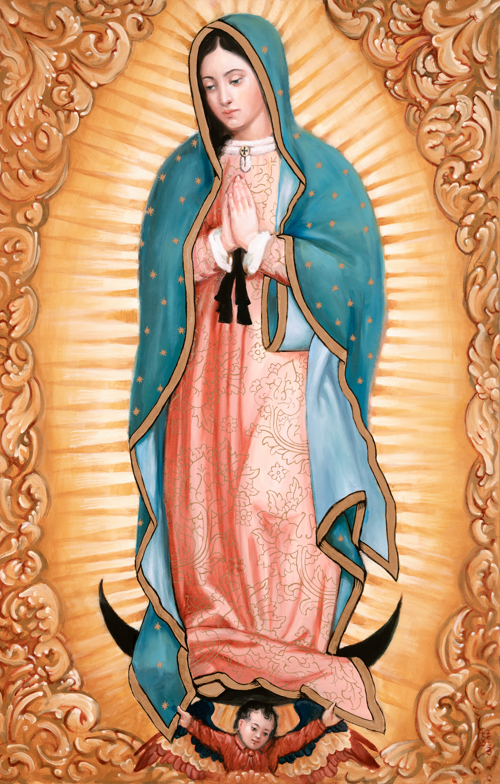 Our Lady of Guadalupe, Gold (Print)