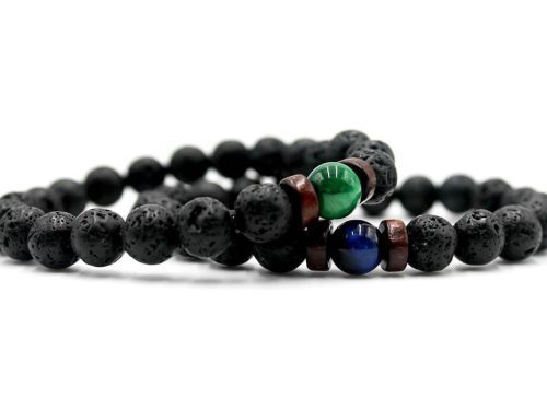 Aromatherapy Bracelet Tiger Eye Blue
